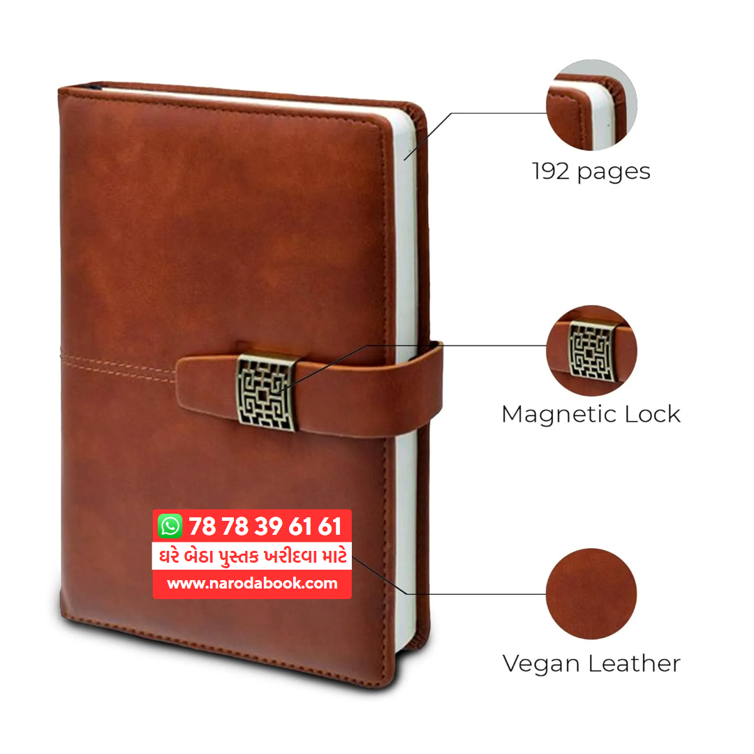 buy Leather Diary 2024 Magnetic Lock daily diary 2025