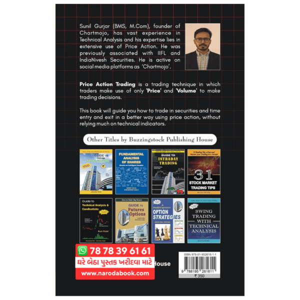 buy Price Action Trading Sunil Gurjar english book back cover 2024